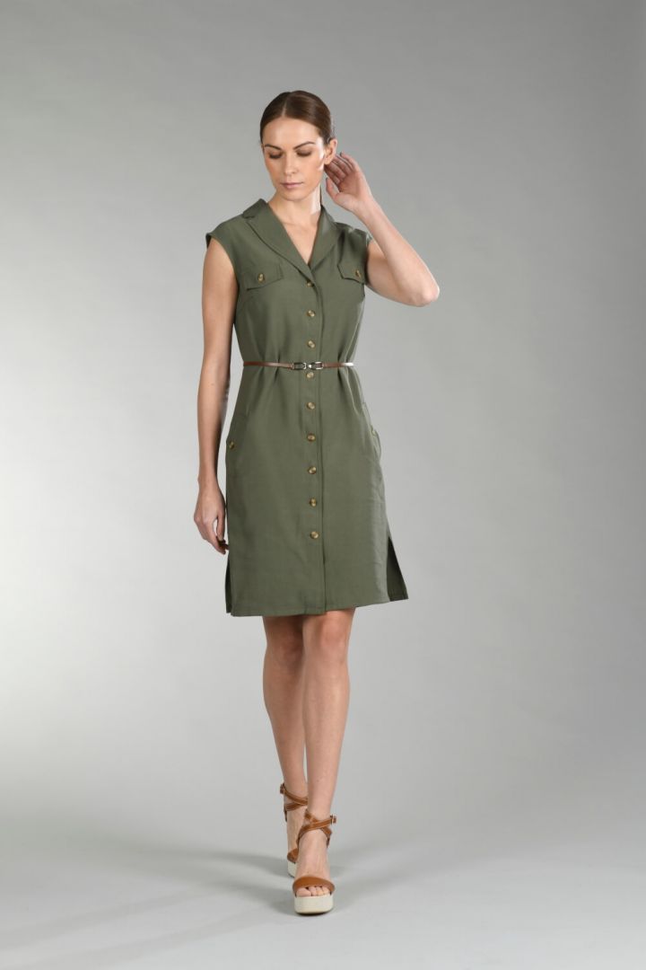 Vestido camisero safari mujer new arrivals